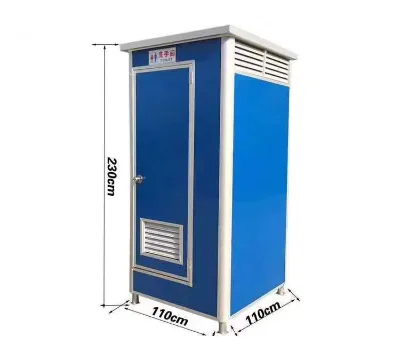 Customized Portable Outhouse Pvc Public Toilet Camping Cabine Mobile Toilettes Shower with Water tank Mobile Wc for Sale