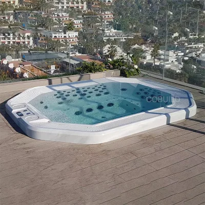 Luxury Backyard Hot Tub Best whirlpool Jetted Outdoor 12 Person Salt Water Hot Tub Pool