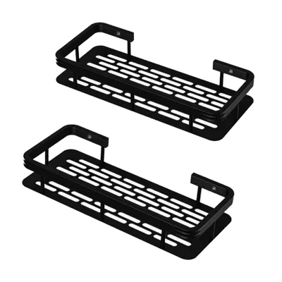 Integrated Household Storage Shelves for Bathrooms Wall-mounted Washbasins and Toilets Non-Perforated Shelves Corner Mounted