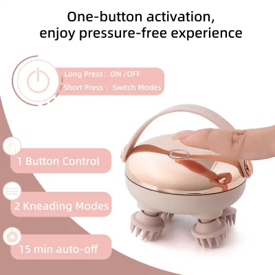 Portable Head Massager Scalp Relaxation Acupoint Stimulation Silicone Head Massage Brush For Better Sleep And Emotional Balance