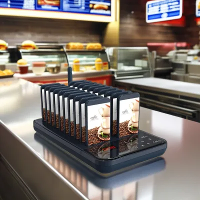 315MHz 433MHz 500m Range Wireless Restaurant Cafe Hospital Pager Buzzer with 999 Capacity