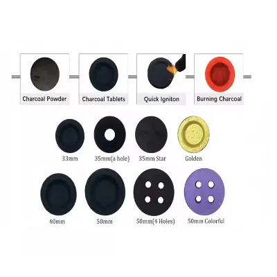 Hot Selling High Quality Can Be Customized Hookah Charcoal Different Colors Different Models of Barbecue Smoked Perfume Smoke