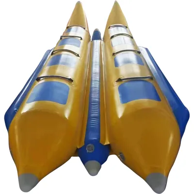 Double Row Floating PVC Inflatable Banana Boat Pedal Boat 5 Person