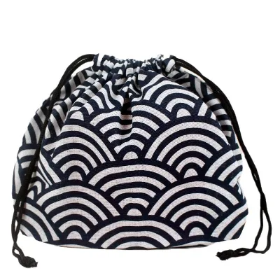 Reusable Benton Bag Insulated Lunch Drawstring Bag for Children Women and Men Work Picnic or School