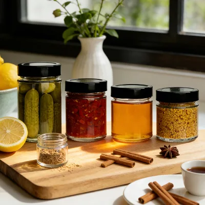 FDA LFGB Certified Food Grade Round Glass Jars for Export to US & EU Markets