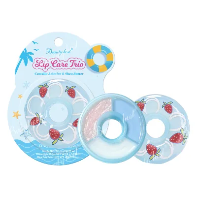 Lip Care Tuo Lip Scrub 6g Clear Nourishing Hydrating Smooth Soft Reduce Lip Lines Night Lip Balm 4g Blue Day Lip Balm 4g