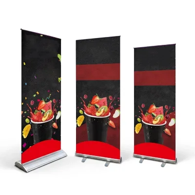 New Soporte Para Pancartas Enrollables Personalized Versatile Usage Aluminum Alloy Frame Roll up Banner for Grand Opening Store