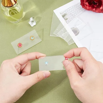 Clear Acrylic Stud Earring Display Card Jewelry Display Holder for Photo Shooting