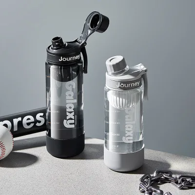 Minimalist Sports Bottle Car Cup Fitness Mug Shatterproof Leak-proof Direct Drinking Swivel Cover Tea Infuser Portable