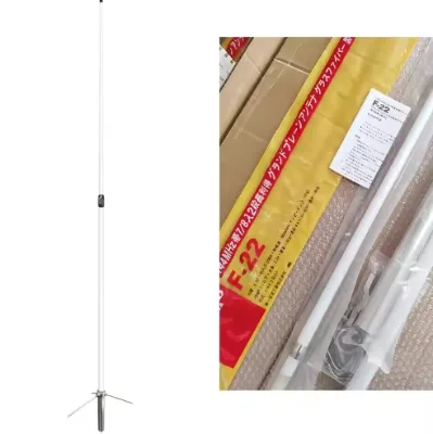 F22 Antenna,VHF 144-174MHZ 6.7dBi 3200MM SO239 UHF-Female N-Female Repeater Base Station Antenna Fiberglass Antenna F22