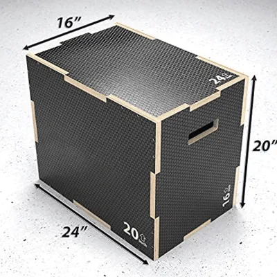 Full Size Wooden Plyometric Box Heavy Duty Solid Wood Commercial Fitness Center Training Wholesale ODM Custom Logo