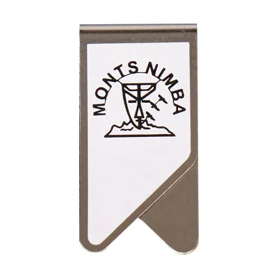 Wholesale Cheap Custom Logo UV Printing Stainless Steel Folding Money Paper Clip Fold Bookmark Etched Fashion Business Gift Idea