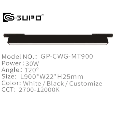 GUPO Clip-in High-quality Aluminum Housing DC24V/48V 30W LED Deep-cup Anti-glare Grille Spotlight for Home/Restaurant