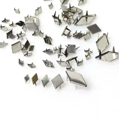 4 Claws Rhombus Flat Punk Metal Claw Rivet for Leather Craft Bag Belt Garment Shoes Collar Decor Accessories