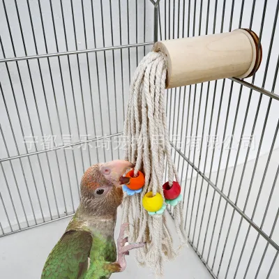 Hot Selling Bird Parrot Chew Toys Colored Wood Blocks Bird Small Parrots Toy