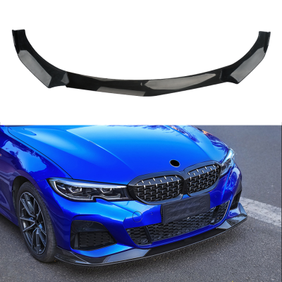 Auto Universal Front Bumper Body Kits Three Section Car Accessories Protector Spoiler Modified Parts Front Bumper Lip Splitter
