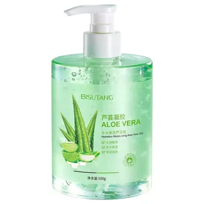 Private Label Wholesale Natural Alovera Gel Pure Soothing Moisture Hydrating Aloe Vera Gel for Face 500g