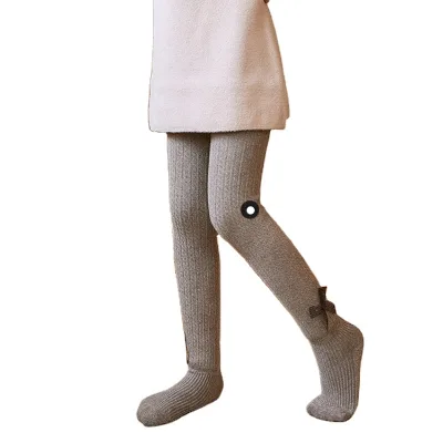 Wholesale Bow Design Cute Warm Thick Pantyhose Tights Leggings Children Girls Stockings Kids