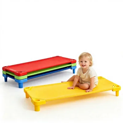 Montessori Mesh Daycare Sleeping Cots Toddler Bed Classroom Nap Crib Preschool Infant Rest Kindergarten Kids Bed Living Room