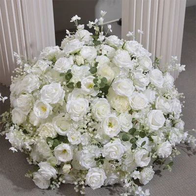 Factory Direct China Stylish Wedding Centerpieces Party Decorations White Flower Ball With Artificial Flower Ball