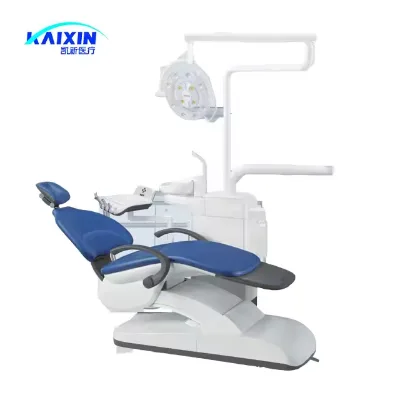High-End Integrated Dental Treatment Chair, 4 Programmable Memory Positions and LED Light, for Oral Surgery and Implantology