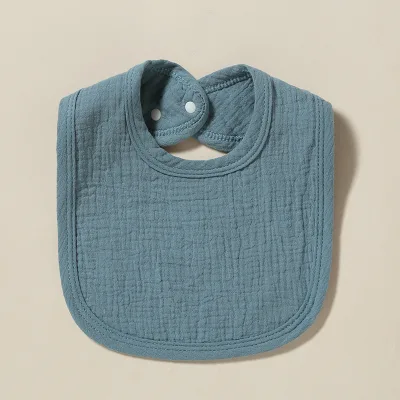 100% Cotton Muslin Baby Drool Bibs Soft Square Adjustable Baby Bandana Bibs for Unisex Girls and Boys