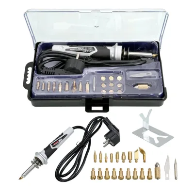 30W DIY Craft Woodburning Solder Pen Wood Burning Pen Adjustable Temperature Electric Soldering Iron Tool Set Pyrography Tools