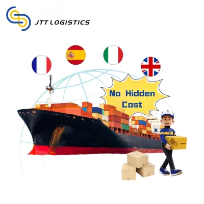 FCL 20GP 40GP 40HQ Sea Freight Forwarder Shipping From China to Italy France Germany UK Spain With Competitive Seafreight