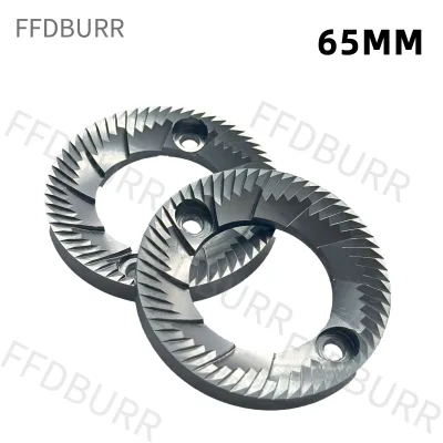 65mm Coffee Maker Grinder Flat Burr Sets for Espresso Grinding Replacement Grinding Disc for Mazzer Super Jolly Ceado Fiorenzato