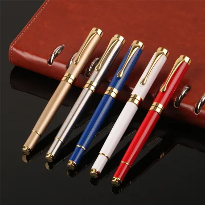 NMFT-002 Promotional High Quality Hotel Luxury Business Gift Metal Roller Printed Branded Custom Pens MultiColor Gold Silver