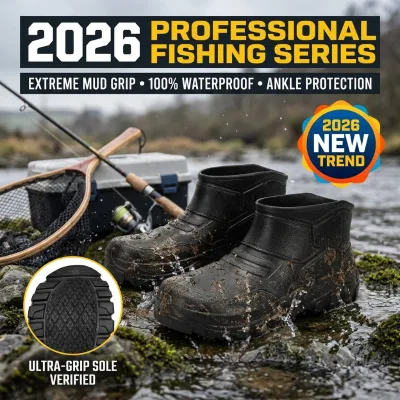 Industrial Waterproof Shore Fishing Boots SRC Non-Slip Sole Muddy Terrain Heavy Duty Protective Footwear Wholesale SRC Certified