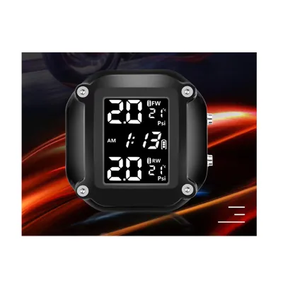 Factory Motorcycle Tire Pressure Monitoring System Wireless TPMS RealTime Monitoring Tires With 2 External Sensors