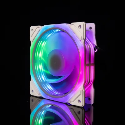 12CM Intelligent Temperature Control PWM4 Needle Fan Large Air Volume Mute Computer Host Starlight Spider Chassis Computer Case