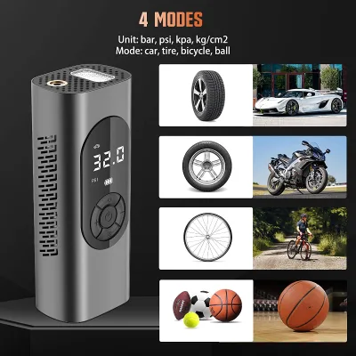 Wireless Air Compressor for Car Air Pump Auto Preset Pressure Mini 150PSI Portable DigitalTyre Inflator Tire Inflator
