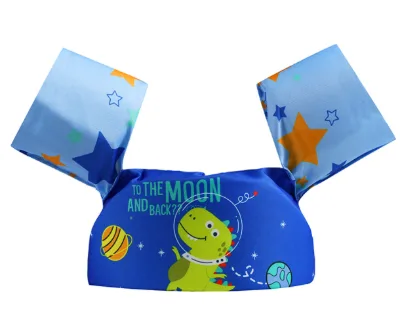 Cartoon Design Water Swim Vest Life Jacket Toddler Swim Vest Arm Floats for 22-66 Pounds Boys & Girls