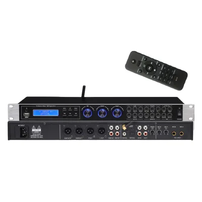ADSP K963 Karaoke Effect Device-Metal Shell Bluetooth/XLR/USB Connectivity Remote Button Control Stereo/Mono Output for