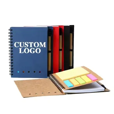Custom Logo Printed Self-Adhesive Memo Pad Notebook Paper for Office Exhibition Promotion for Wholesale Advertising Companies