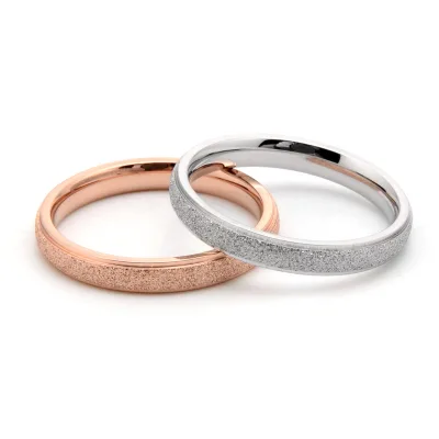 Stocked Wholesale Cheap Couple Lover Men Woman Stainless Steel Rings
