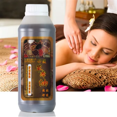 Herbal Heating Full Body Massage Oil Shoulder Neck Revitalizing Gua Sha Oil Old Ginger Essential Oil for