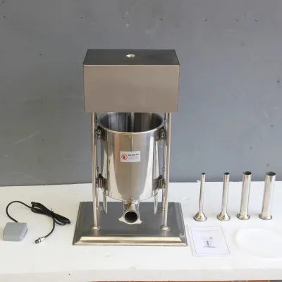 Factory-Priced 10L Electric Sausage Stuffer All Stainless Steel High Quality for Home Restaurant Hotel Use Manual Voltage