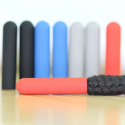 Hot Sales Rubberized Cord Aglet Tips Metal Bullets