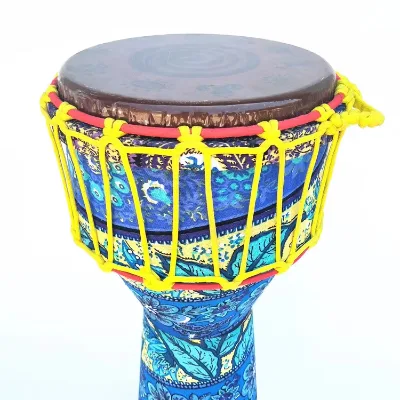 8-inch and 10-inch African Drums PVC Non-tuned Hand Drums with Packaging Included Fabric African Drums