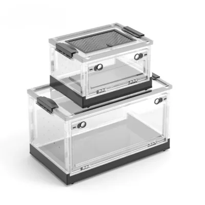Rutin chicken breeding cage, insulation box, hamster cage, foldable pet climbing box reptile enclosure