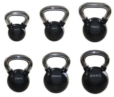 BFT High Quality Rubber Kettlebell & Dumbbell Set 10-28kg Commercial Use Free Weight Gym Accessories