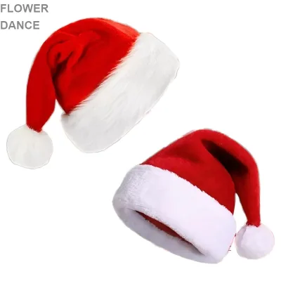 High Quality Knitted Christmas New Year Soft Beanie Hat Cute Pompom Party Decoration Gift for Kids Adults Navidad Noel Christmas