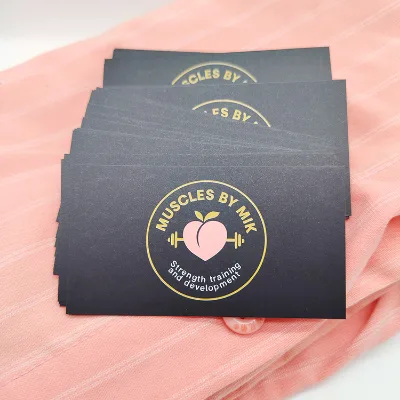 Glossy Custom Eco-Friendly Business Cards with Logo for Bags Garments Shoes-Made From Paper