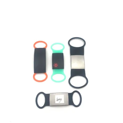 Promotion Custom Logo QR Code Pet ID Tag Luxury Small Puppy Animal Pattern Waterproof Light Features Dog Collar Made of Silicone