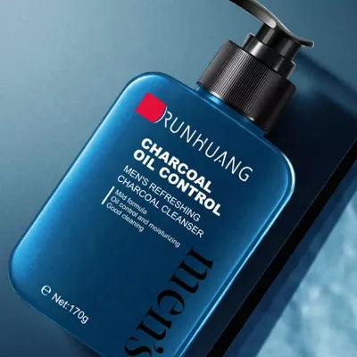 Natural Face Care Cleansing Pores Men'S Face Wash Foam Anti Acne Oil-Controlling Face Wash Facial Cleanser for Men
