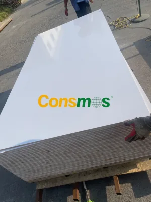 CONSMOS Prue White 1220*2440 Melamine Faced Block Board Maldives Market