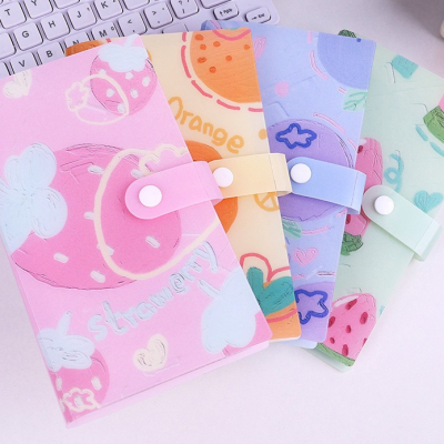 3 inch Fruit Themed Photo Album Instant Photo Album Fan Card Album Snap-Closure Photo Album PP Photo Album